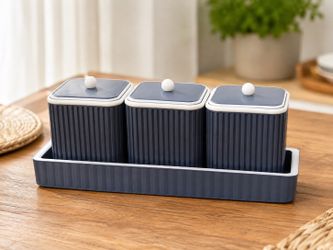 Bathroom organizer set