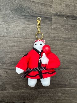 disney store japan matsuri summer festival baymax plush keychain