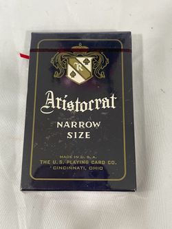 Vintage aristocrat, playing cards, new
