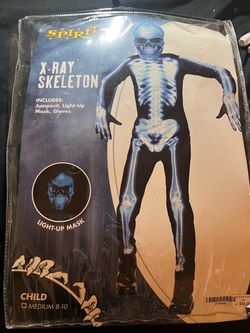 Spirit X-Ray Skeleton Halloween Costume Kids Medium