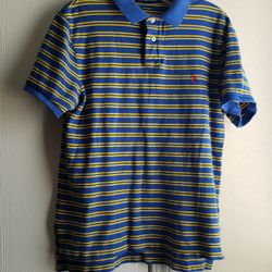 Polo Ralph Lauren Yellow Blue Striped Shirt 