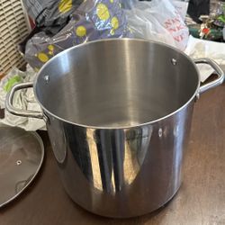 16 Quart Stainless Steel Large Stock Pot 