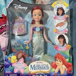 THE LITTLE MERMAID SPECIAL EDITION UNDER THE SEA DOLL 14" NEW IN THE BOX! + BOOK