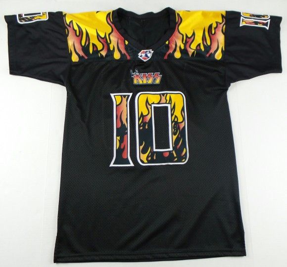 RARE AFL LA KISS # 10 Paul Stanley Arena Football Jersey Size Men's Large L
