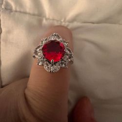 Lab Created Ruby Ring