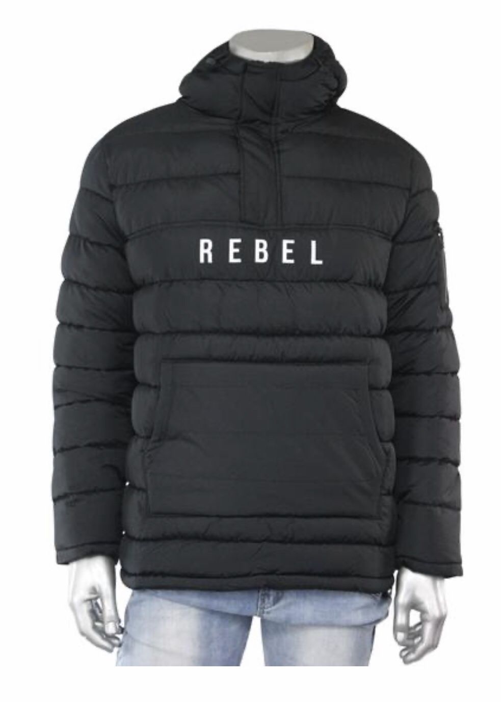 Black Bubble Hoodie Jacket (All Sizes)