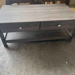 Modern Espresso Four Drawer Coffee Table 42.5x23.5x16.5inch