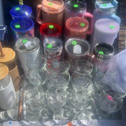 Assorted tumblers $3 & $5 Each
