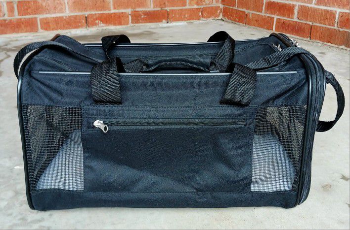Easy Explorer Large Black Cat/Small Dog Carrier,  Airline Approved 