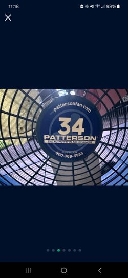 Patterson 34 inch Industrial Floor Fan