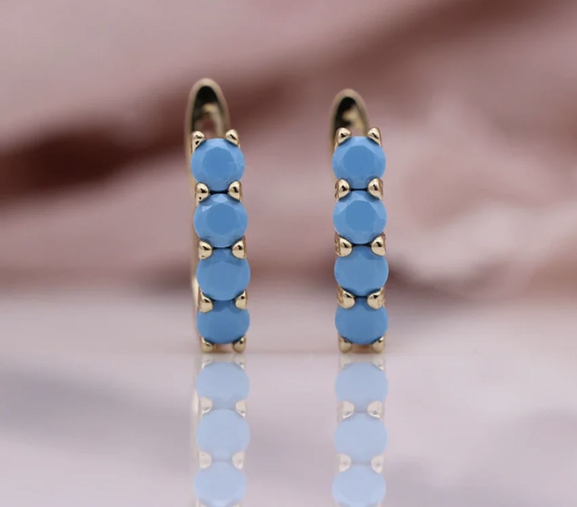 E52- Beautiful Turquoise Earrings For Women!