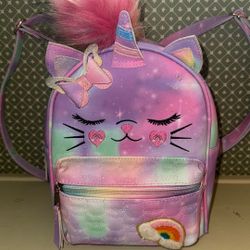 Kitty Unicorn Toddler Kid Backpack Adjustable Straps