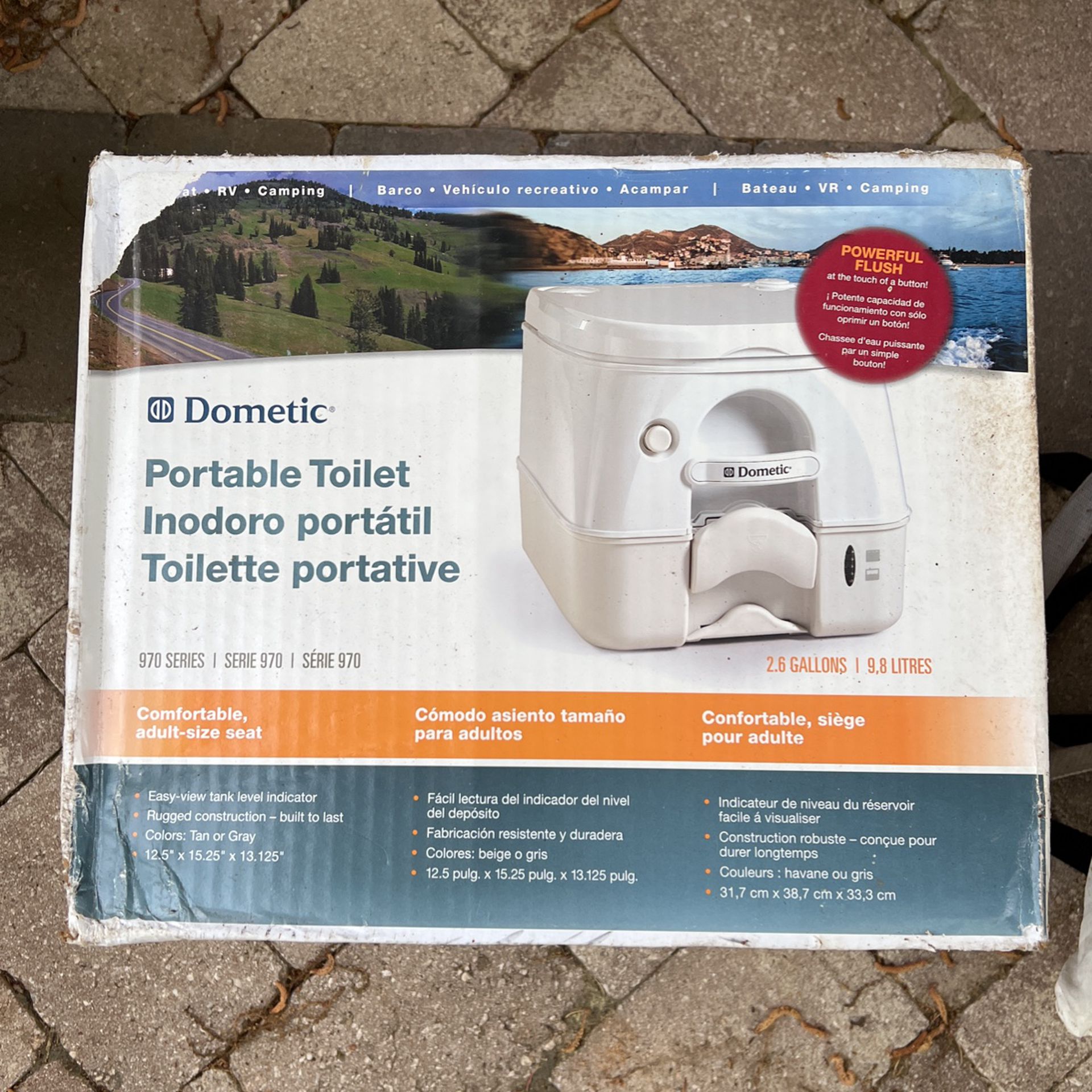 Unopened Dometic Marine/RV portable toilet