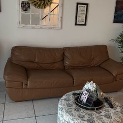 Leather Sofa Like New 