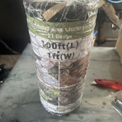 Chicken Wire Mesh 12in x 100ft, Hexagonal Galvanized 