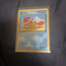Krabby Card First Edtion