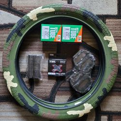 NEW Bicycle Bmx Parts Bundle 20" Black 