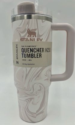 Stanley The Flowstate Quencher H2.0 Rose Quartz Swirl Tumbler 30 fl oz