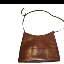 etienne aigner Handbag genuine vintage leather brown shoulder bag