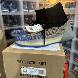 Yeezy BSKTBL KNIT Adidas Boost HP5613 Slate Azure New With Receipt Retail $300