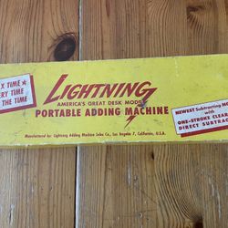Vintage Lightning Adding Machine