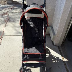 First Years Ignite Umbrella Stroller – Lightweight, Foldable (Black/Red)
