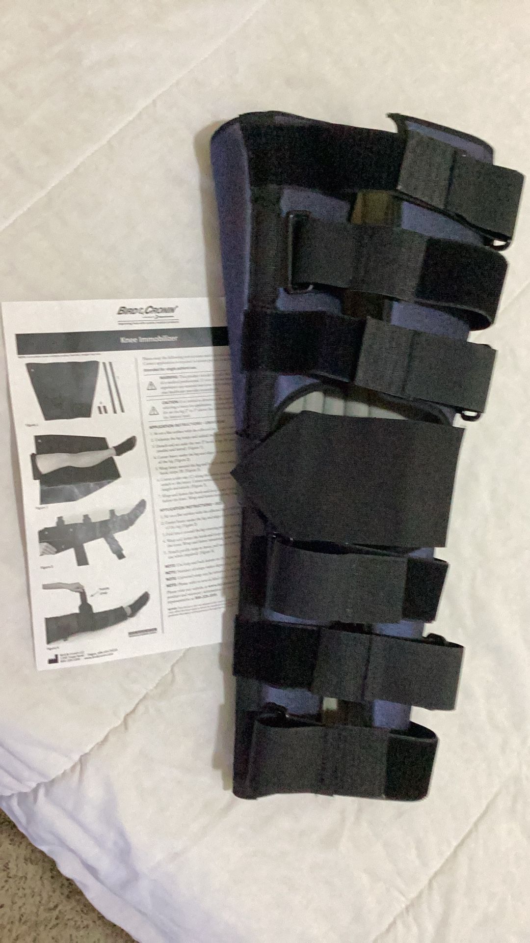 Bird & Cronin Comfort, Knee Immobilizer 18” Universal Black