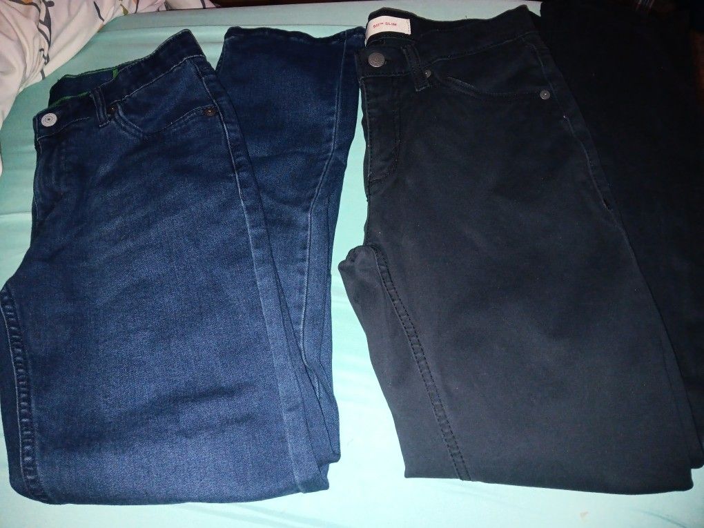 Boys  Size 16, Levi's 511 Jeans,  Two Pair 