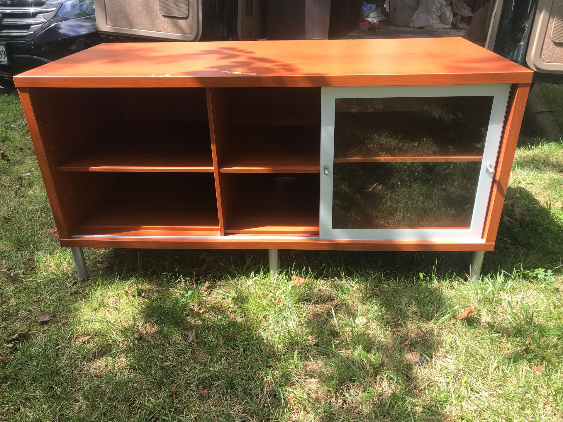 Brown TV stand