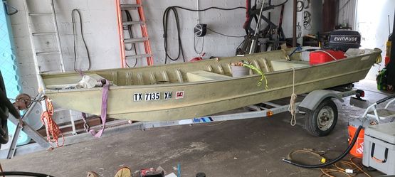 16ft Aluminum Flat Bottom Boat 30hp