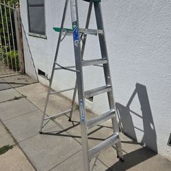 Werner 6 Ft. Aluminum Step Ladder 225 Lb. Load Capacity