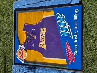 LA Lakers x Miller Lite Framed Promotional Display