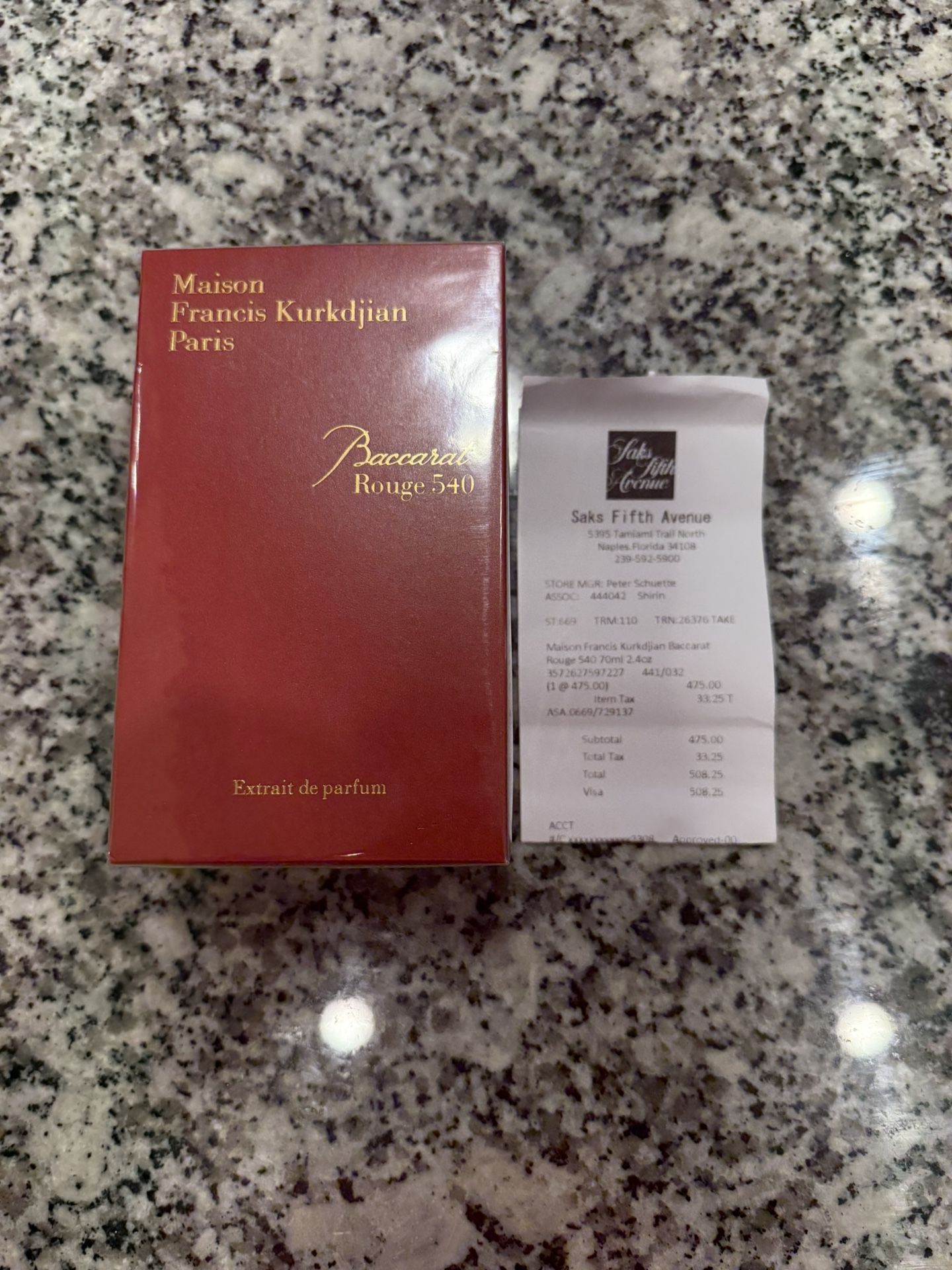 Baccarat Rouge 540 Extrait β Sealed & Original β Same Day Delivery