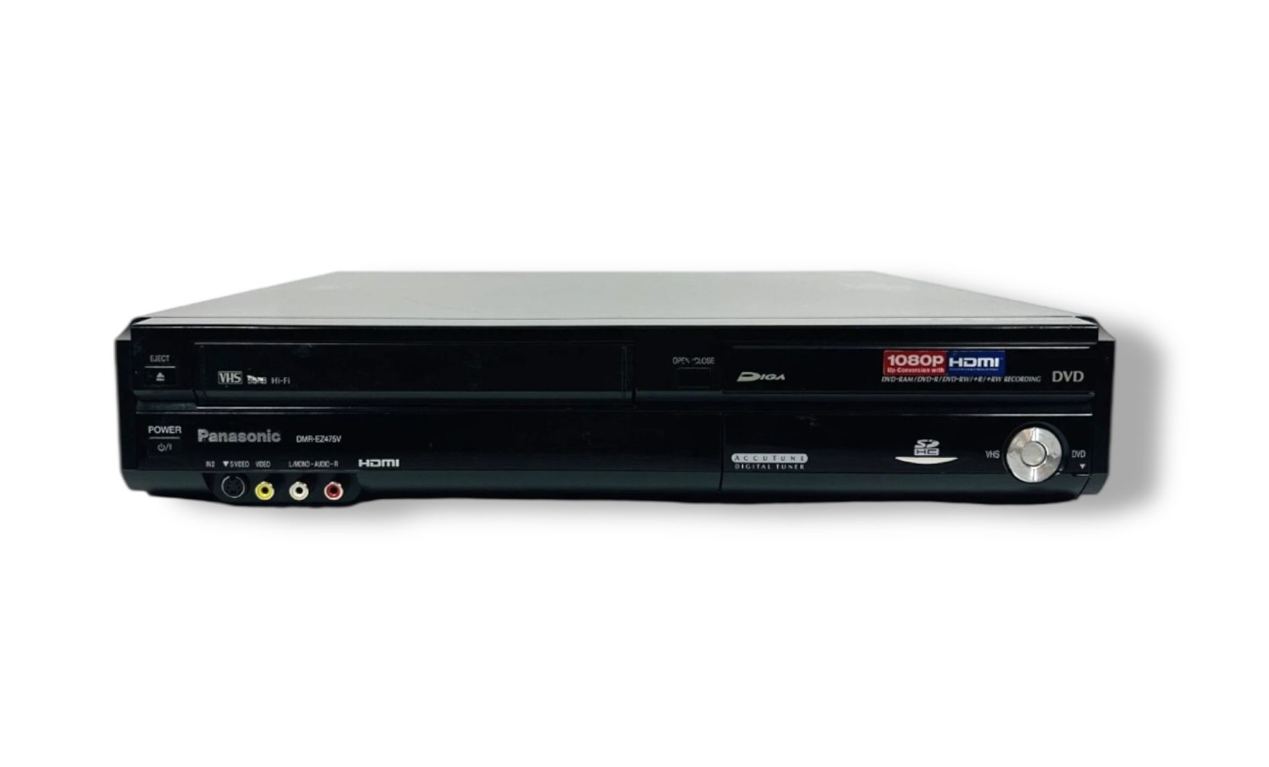 Panasonic DMR-EZ475V DVD Recorder VHS/VCR Player HDMI NO REMOTE - TESTED