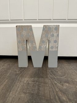 M letter room decor