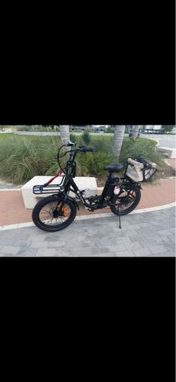 iSinwheel U7 Electric Cargo Bike + Rear Seat – Only 44 Miles