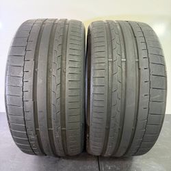 V464  265 35 19 98Y  Continental  SportContact 6  - 2 Used Tires 70% Life 