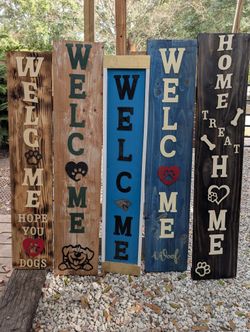 Hand Made Welcome Sign