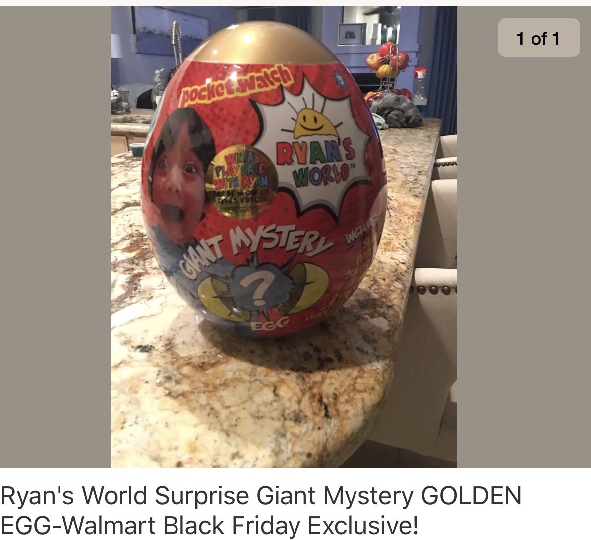 Ryan’s world Surprise Giant Mystery Golden Egg! Exclusive