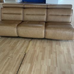 Tan Leather Couch