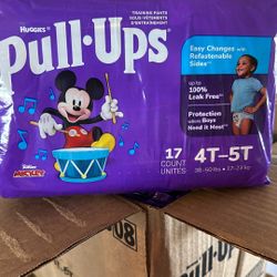 Pull-ups 17 Count Size 4t-5t  $7 Per Bag