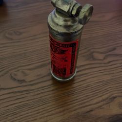 Vintage Presto Mini Fire Extinguisher, Still Has Liquid.