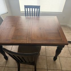 Dining Table With Extension Leaf