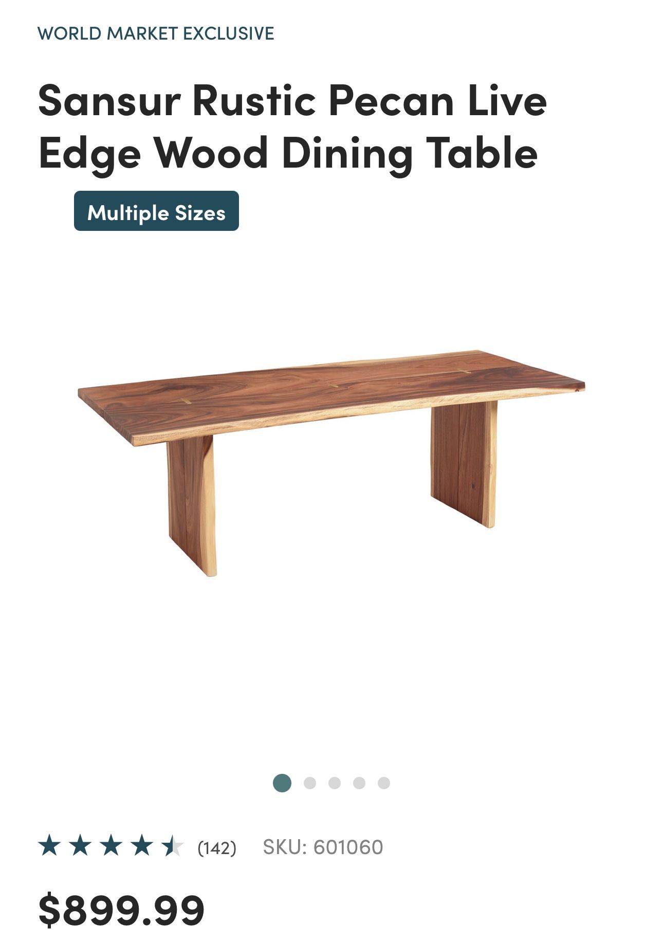 World Market Dining Table