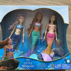 Disney the Little Mermaid Ariel & Sisters Set NIB