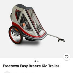 Freetown Easy Breez Kids Bike Trailer New
