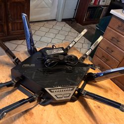 ASUS - RT-BE96U BE19000 Tri-Band Wi-Fi 7 Router - Black