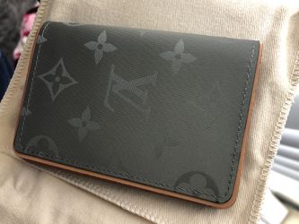 titanium pocket organizer wallet monogram
