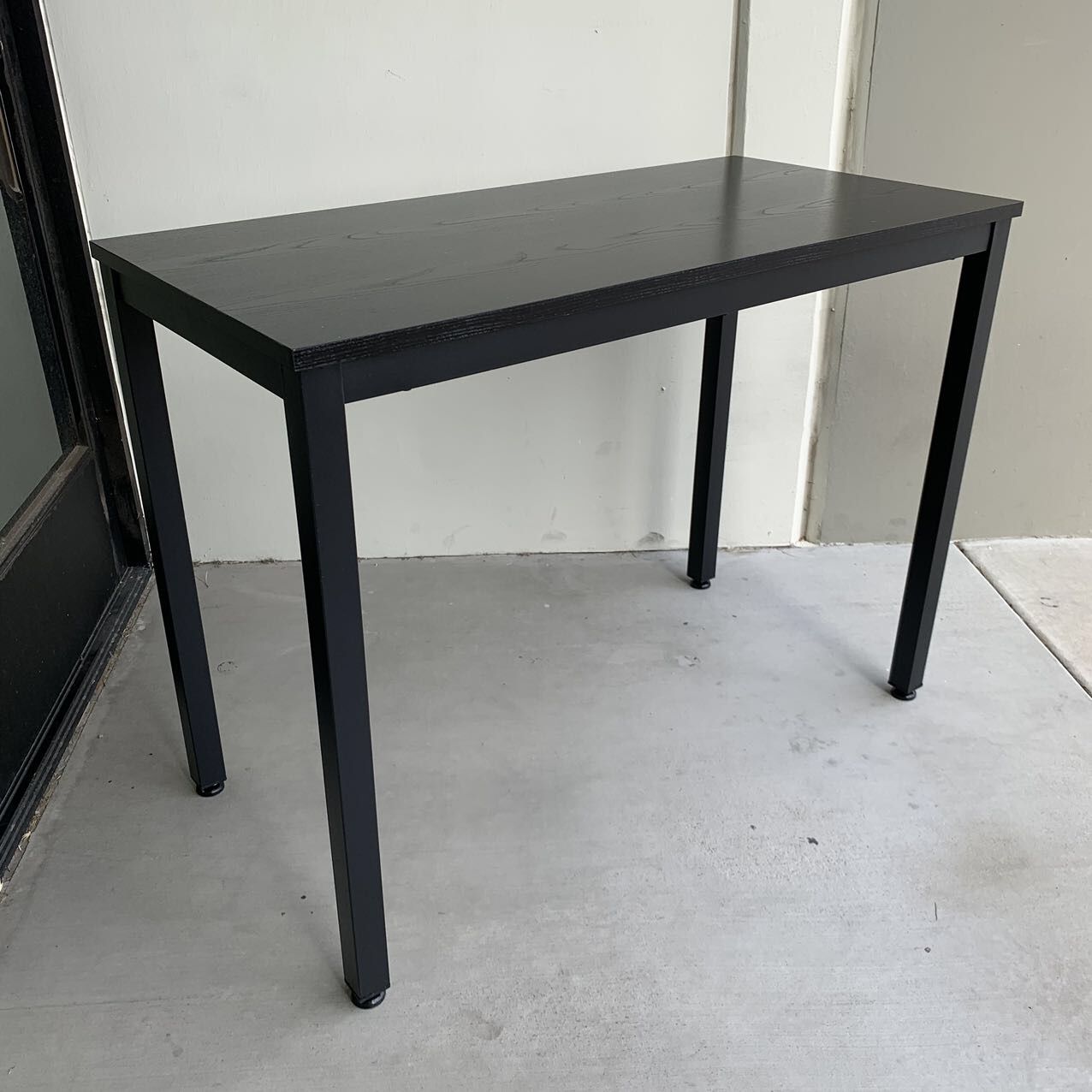 New In Box 40Lx20Dx30H Inches Desk Office Computer Writing Accent Table Steel Legs Black Laminate Furniture