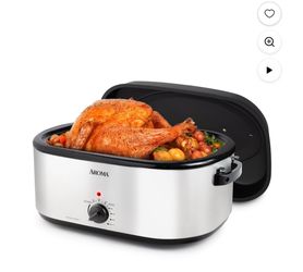 Horno Asador Eléctrico de 22 Qt con Bandeja Removible y Acabado de Esmalte de Granito